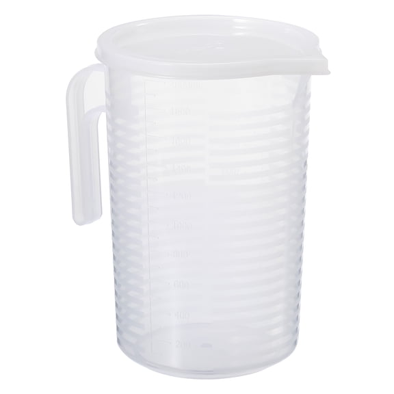 Unique Bargains Plastic Liquid Measuring Cup Double-Sided Graduations Clear White 2000ml
