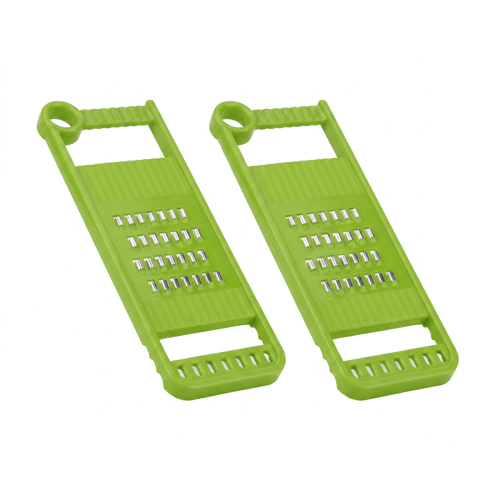 Unique Bargains Plastic Mandoline Slicer with Non-Slip Base for Safety Green A 11.2"x3.9"
