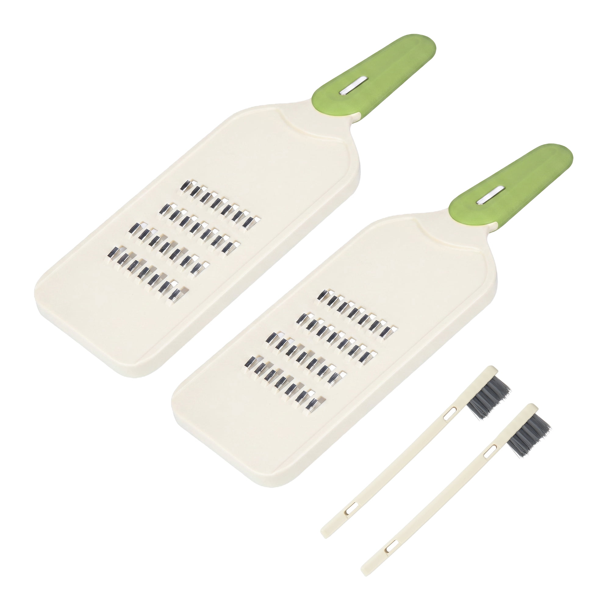Unique Bargains Plastic Mandoline Slicer with Non-Slip Base for Safety Green C 11.2"x3.9"