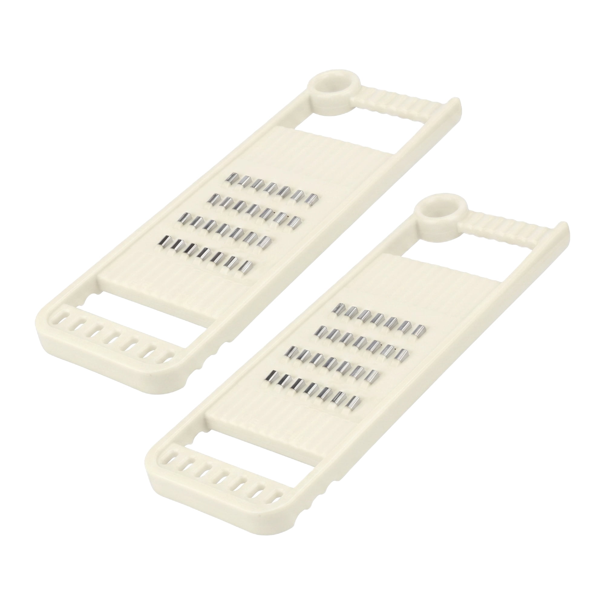 Unique Bargains Plastic Mandoline Slicer with Non-Slip Base for Safety White 11.2"x3.9"