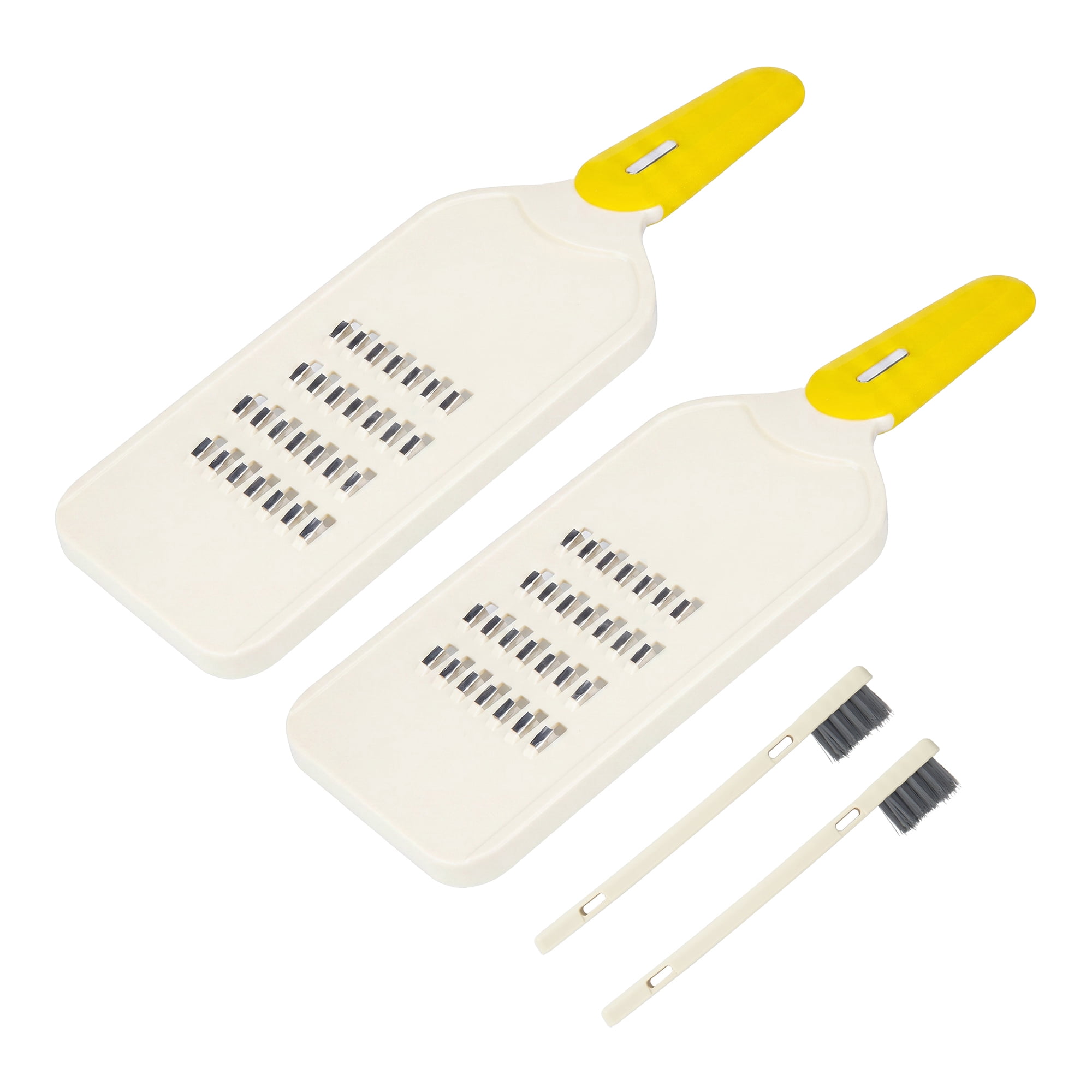 Unique Bargains Plastic Mandoline Slicer with Non-Slip Base for Safety Yellow C 11.2"x3.9"
