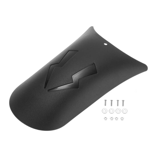 Unique Bargains Plastic Motorcycle Fender Front Tire Mudguard Splash Guard Wheel Cover for Harley Cruiser Chopper Bobber 1 Set Black 02 with mounting screws 22x11cm