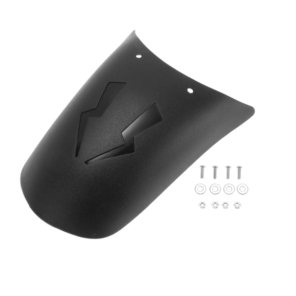 Unique Bargains Plastic Motorcycle Fender Front Tire Mudguard Splash Guard Wheel Cover for Harley Cruiser Chopper Bobber 1 Set Black 03 with mounting screws 22x11cm