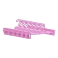 thumbnail image 1 of Unique Bargains Plastic Non-Slip Hangers Clothes Hangers with Pinch Clips 20 Pcs Pink, 1 of 6