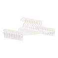 thumbnail image 1 of Unique Bargains Plastic Non-Slip Hangers Clothes Hangers with Pinch Clips 20 Pcs White, 1 of 6