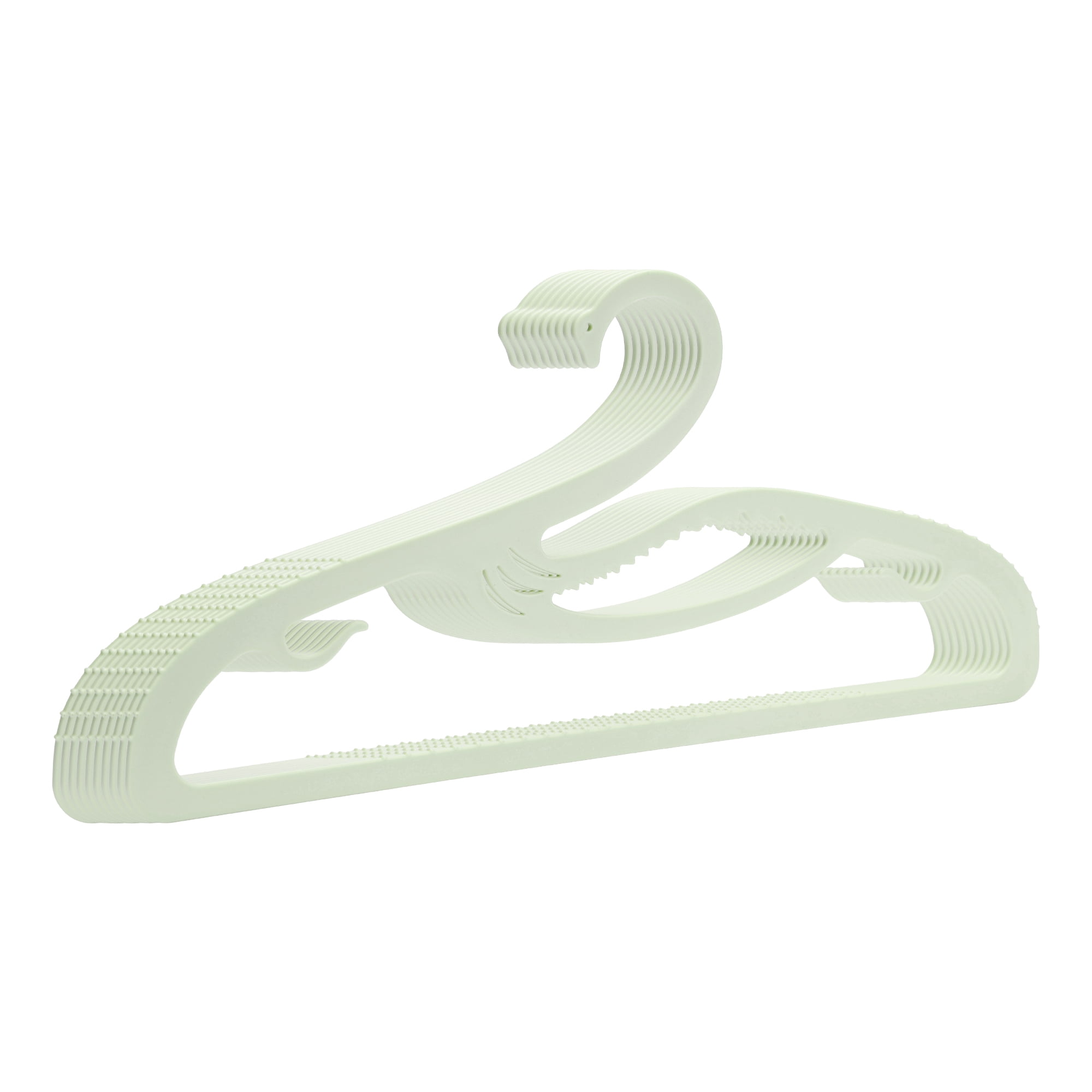 Unique Bargains Plastic Non-Slip Hangers Durable Clothes Hangers 10 Pcs Green