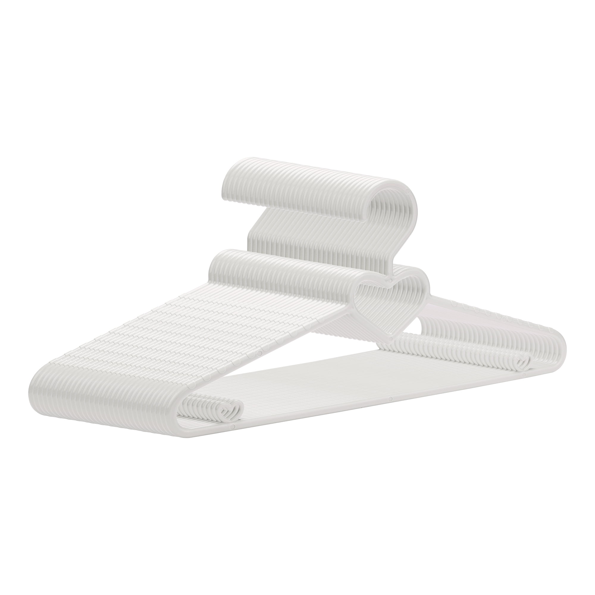 Unique Bargains Plastic Non-Slip Hangers for Clothing Coats 30 Packs Light Gray