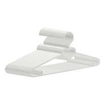 Unique Bargains Plastic Non-Slip Hangers for Clothing Coats 30 Packs Light Gray