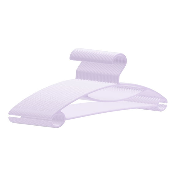 Unique Bargains Plastic Non-Slip Space Saving Clothes Hangers 30 Packs Light Purple