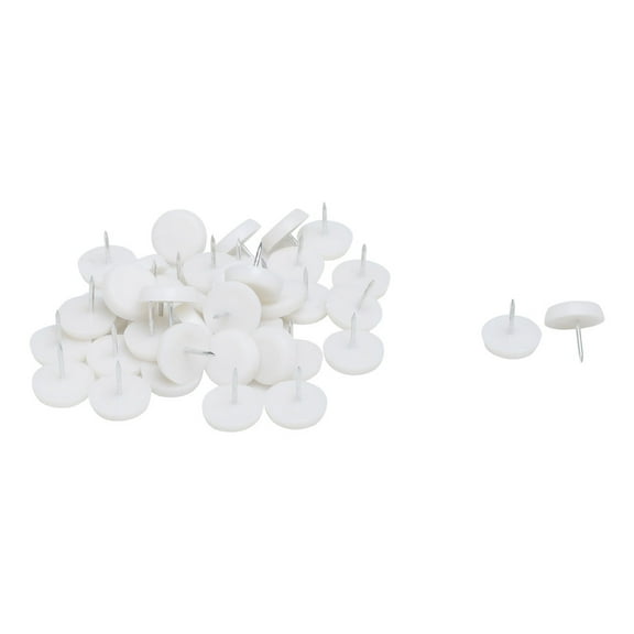 Unique Bargains Plastic Pads Protector Furniture Chair Table Leg Feet Glides Nails 41pcs for Home Essential