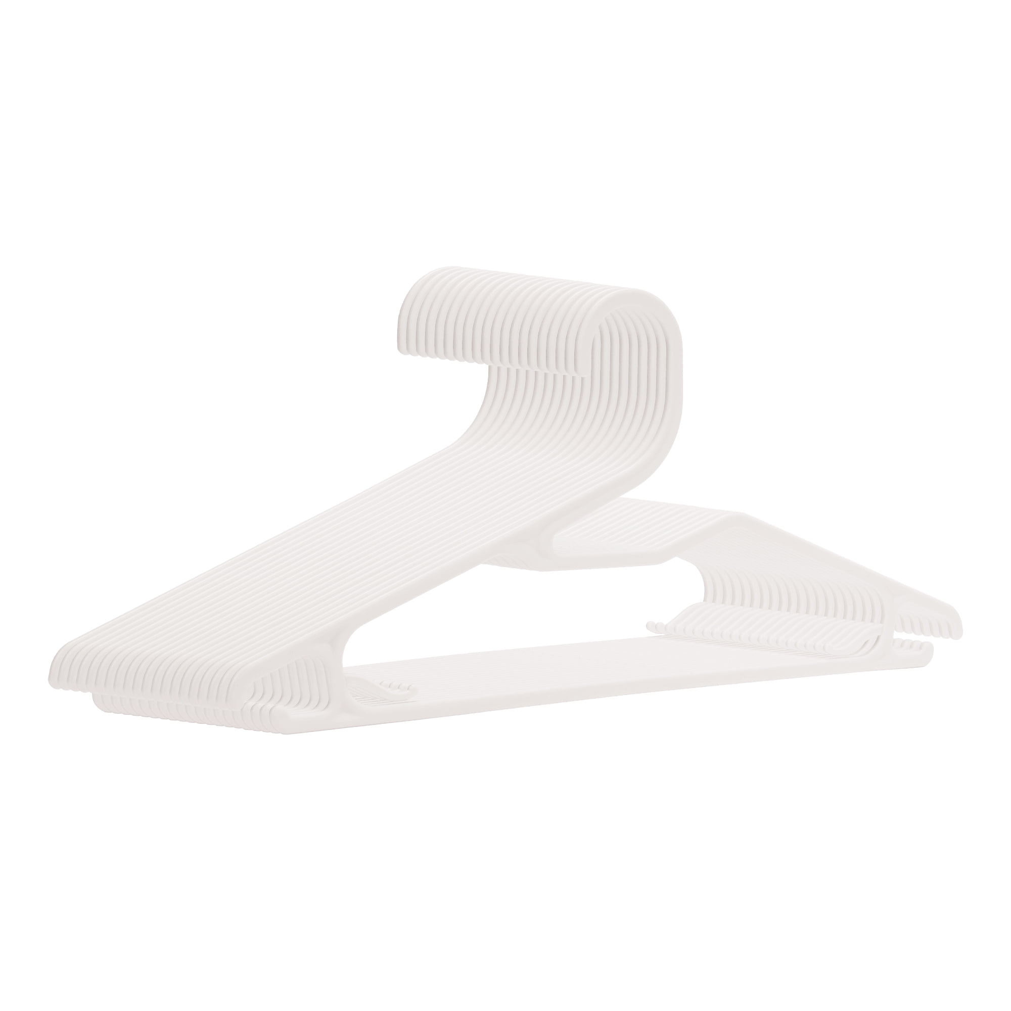 Unique Bargains Plastic Pants Hangers with Non-Slip Hook 20 Packs Gray