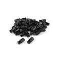 thumbnail image 1 of Unique Bargains Plastic Rope Spring Loaded Clothes Cord Locks Black 50pcs, 1 of 1