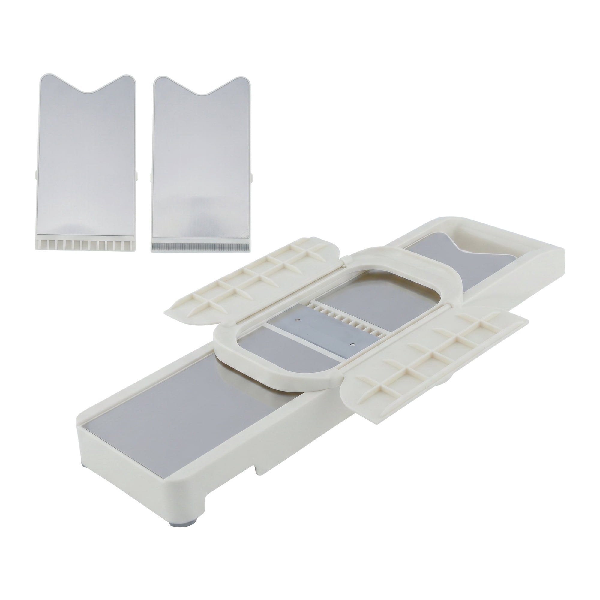 Unique Bargains Plastic Rust-Free Steel Slicer with Ergonomic Handle 2 in 1(D) 14.8"x3.9"