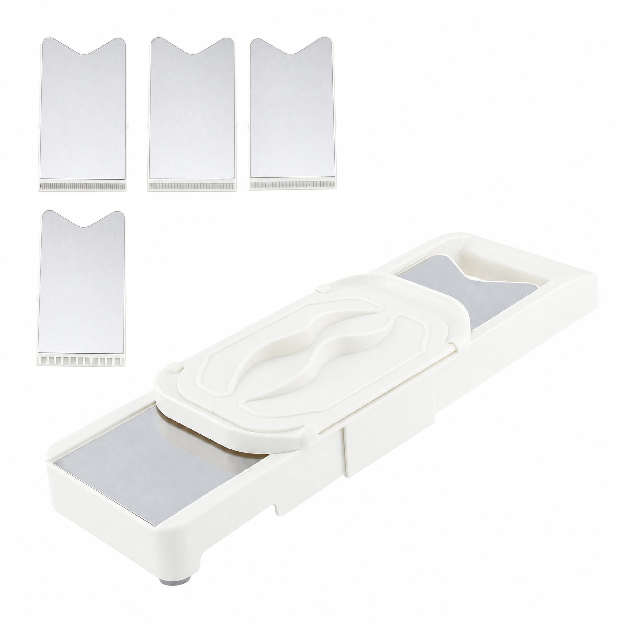 Unique Bargains Plastic Rust-Free Steel Slicer with Ergonomic Handle 4 in 1(B) 14.8"x3.9"