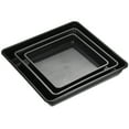 thumbnail image 1 of Unique Bargains Plastic Square Plant Saucer Flower Drip Tray Black 6",7",9", 1 of 5