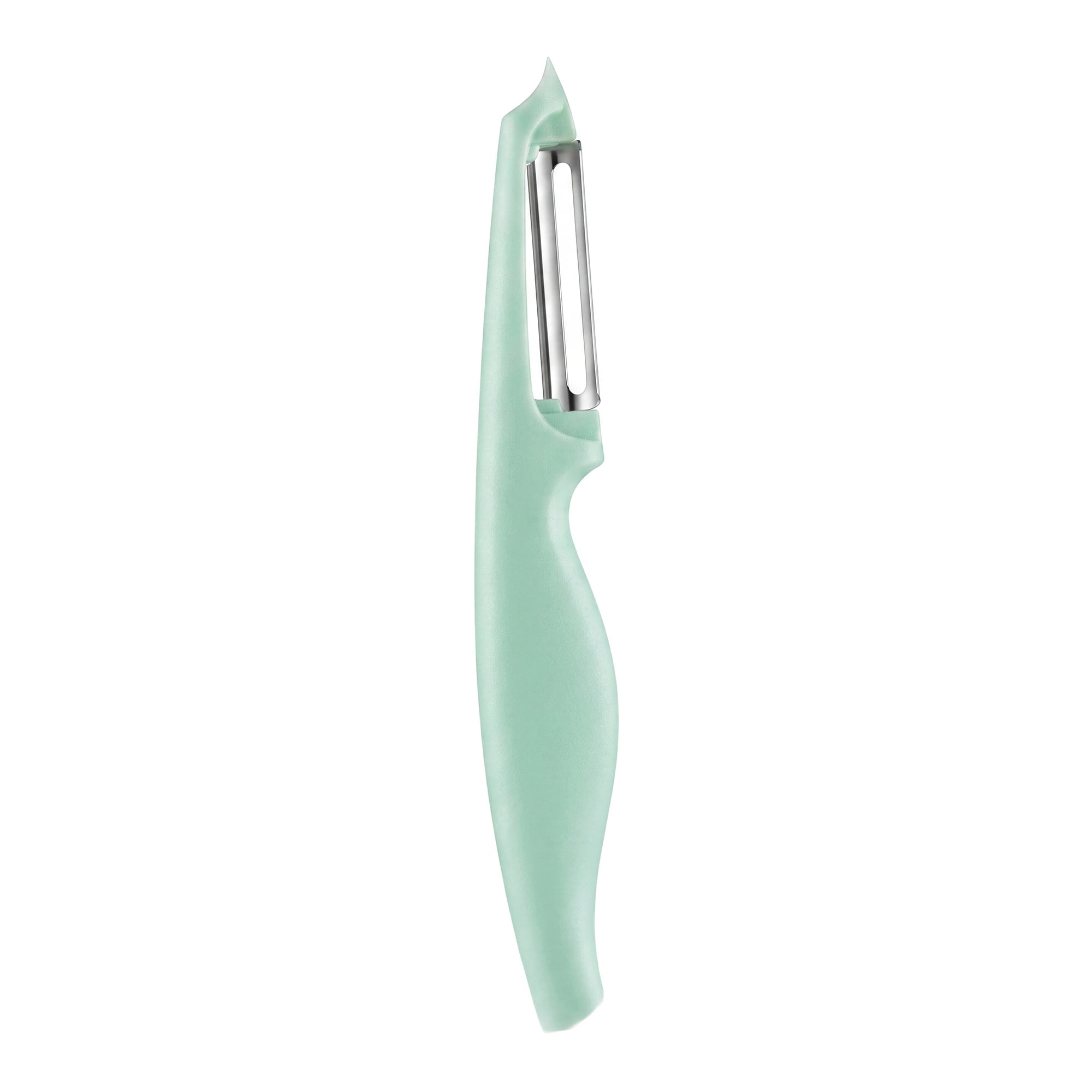 Unique Bargains Plastic Vegetable Peeler with Ergonomic Handle for Peeling Teal 7.3x1 inch