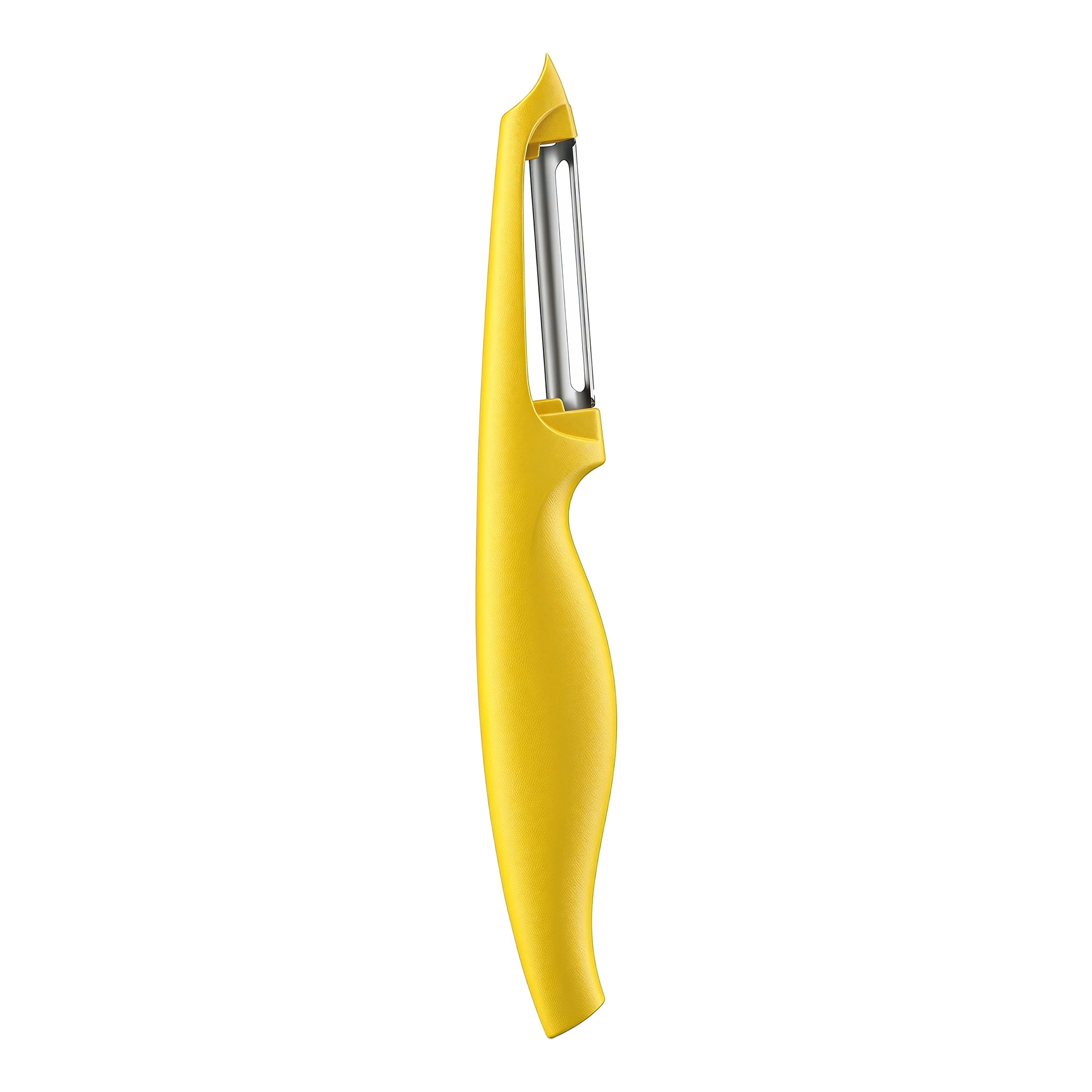 Unique Bargains Plastic Vegetable Peeler with Ergonomic Handle for Peeling Yellow 7.3x1 in