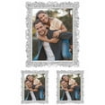 thumbnail image 1 of Unique Bargains Plated Picture Frame with Crystal Photo Frames Silver Oval Shape Silver Rectangle -3Pcs 8x10, 1 of 6