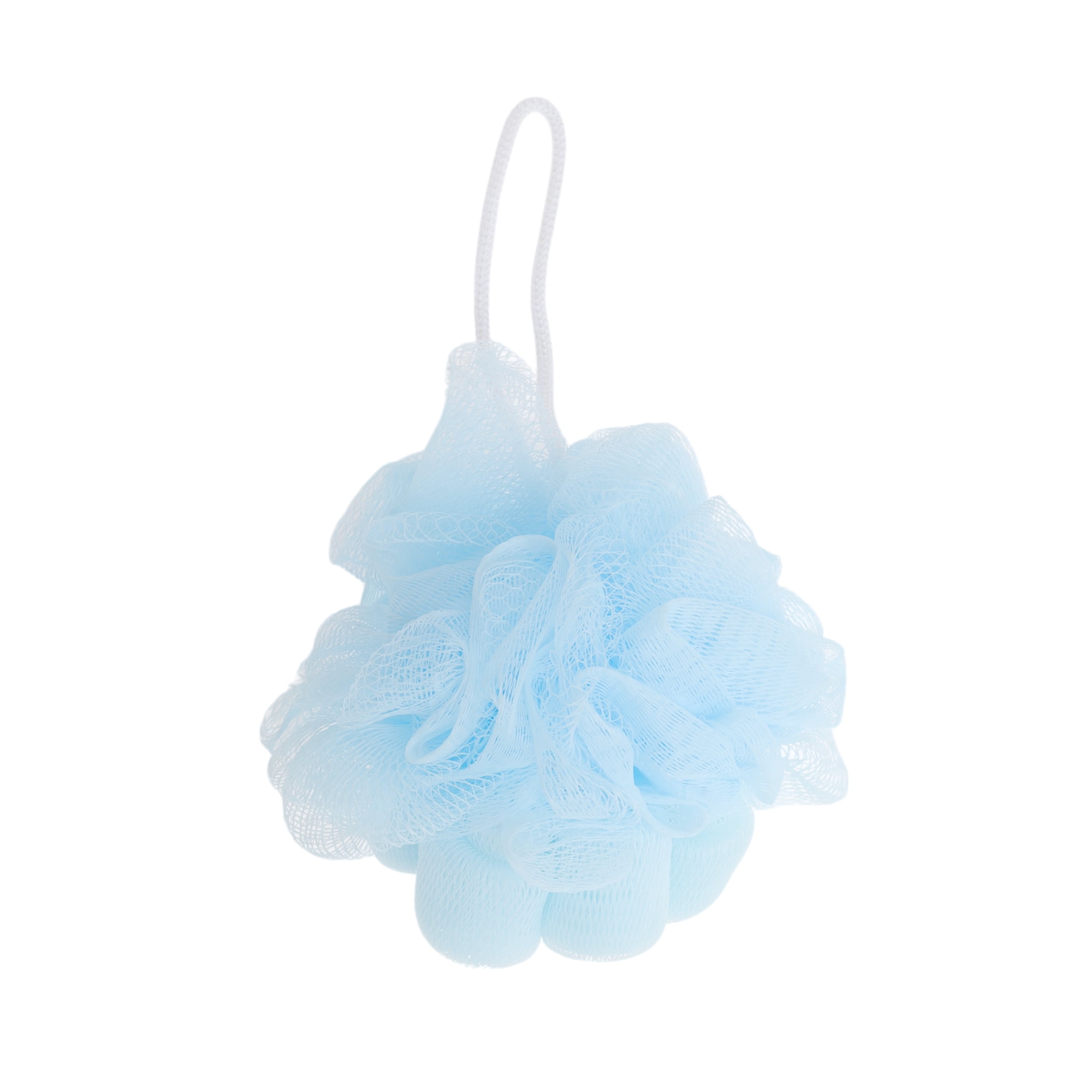 Unique Bargains Plum Bossom Bath Shower Loofah Sponge 1 Pc Blue