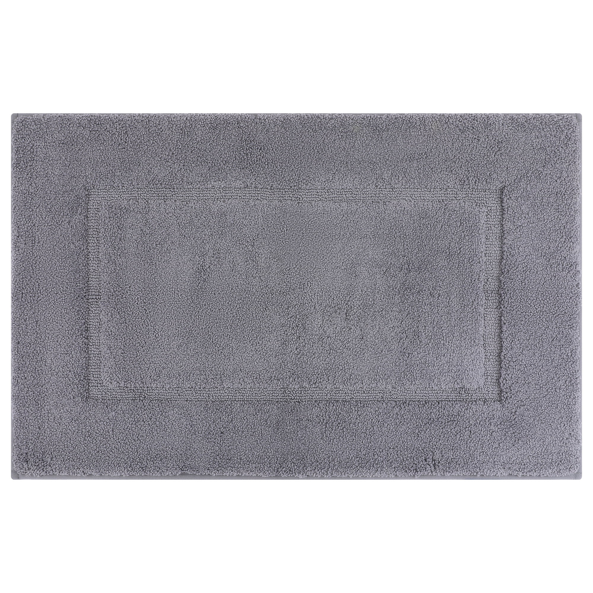 Unique Bargains Plush Absorbent Microfiber Bathroom Mat Non-Slip Rug Dark Gray 32" x 20"
