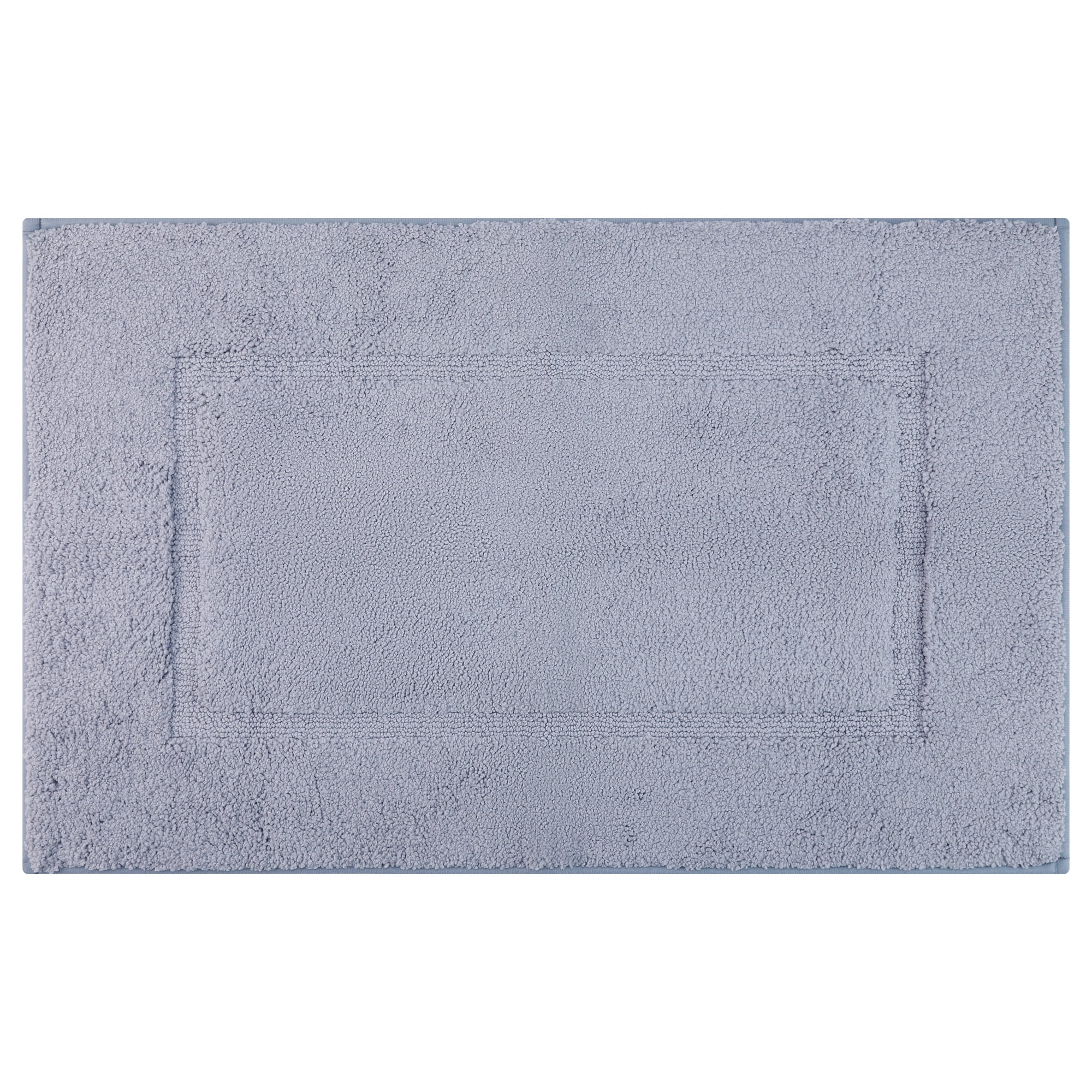 Unique Bargains Plush Absorbent Microfiber Bathroom Mat Non-Slip Rug Gray 24" x 16"