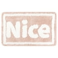 thumbnail image 1 of Unique Bargains Plush Non-slip Bathroom Letter Rug Soft Absorbent Bath Mat Cozy Bath Rugs Pink 20" x 32", 1 of 6