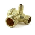 thumbnail image 1 of Unique Bargains Pneumatic Compressor Male Thread Check Valve Gold Tone, 1 of 1