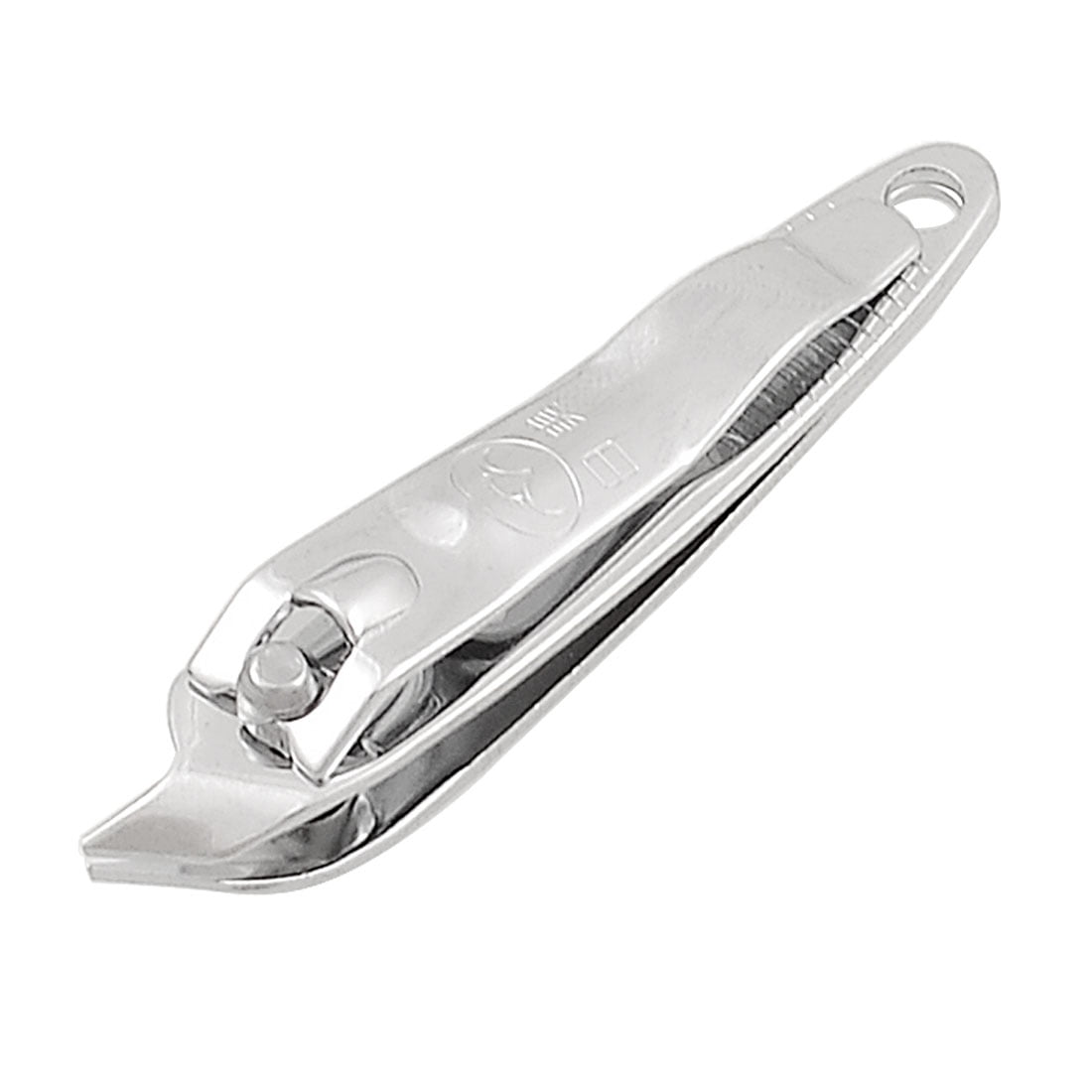Unique Bargains Pointed Nail Trimmers Stainless Steel Slanted Toenail Cutters