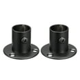 thumbnail image 1 of Unique Bargains Pole Sockets Flange Rod Holder Bracket Support Black 0.77" 2Pcs, 1 of 6