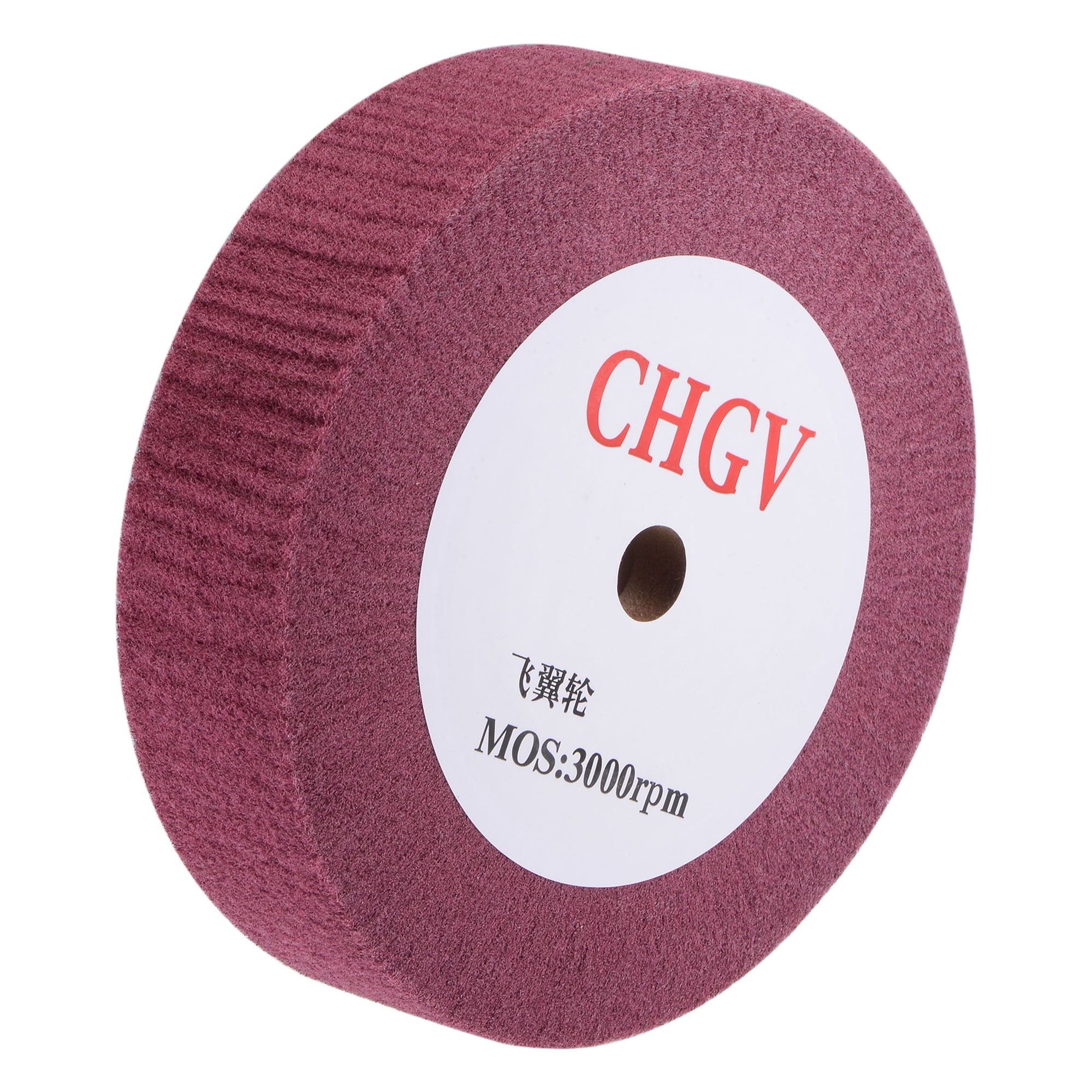 Unique Bargains Polishing Wheel Nylon Wire Drawing Abrasive Flap Red 200mm x 50mm