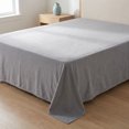 thumbnail image 1 of Unique Bargains Polyester Bed Sheet Soft Flat Sheet Wrinkle Bedding Light Gray 91"x96", 1 of 5