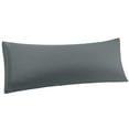 thumbnail image 1 of Unique Bargains Polyester Body Pillowcase with Envelop Closure Dark Gray 20"x54", 1 of 8