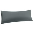 thumbnail image 1 of Unique Bargains Polyester Body Pillowcases Soft with Zipper Dark Gray 20"x54", 1 of 8