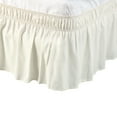thumbnail image 1 of Unique Bargains Polyester Elastic Dust Ruffled Bed Skirt with 15" Drop King Beige, 1 of 8
