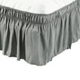 thumbnail image 1 of Unique Bargains Polyester Elastic Dust Ruffled Bed Skirt with 15" Drop King Dark Gray, 1 of 8