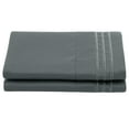 thumbnail image 1 of Unique Bargains Polyester Microfiber Soft With Zipper Pillowcases 2 Pcs Dark Gray Euro, 1 of 8