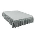 thumbnail image 1 of Unique Bargains Polyester Ruffled 14" Drop Bed Skirt Full Gray, 1 of 8