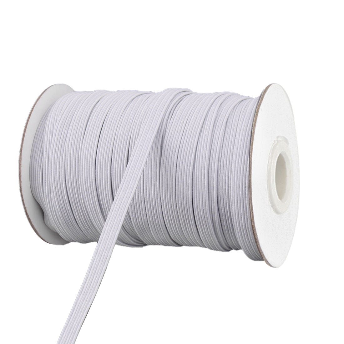 Uxcell 1-3/8 Inch x 14 Yard Knit Elastic Spool Flat Elastic Band for Sewing,  White 