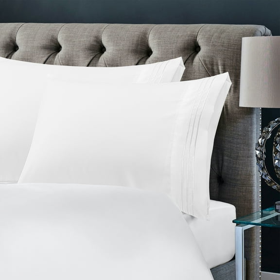 Unique Bargains Polyester Soft Pillowcases 2 Pcs Envelop 20"x26" White