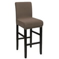 thumbnail image 1 of Unique Bargains Polyester Stretch Bar Stool Covers Elastic Band Mid Back Chair Slipcover Light Brown 1 Pc, 1 of 8