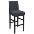 thumbnail image 1 of Unique Bargains Polyester Stretch Bar Stool Covers Elastic Band Mid Back Chair Slipcover Slategray 1 Pc, 1 of 8