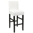 thumbnail image 1 of Unique Bargains Polyester Stretch Bar Stool Covers Elastic Band Mid Back Chair Slipcover Snow White 1 Pc, 1 of 8