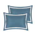 thumbnail image 1 of Unique Bargains Polyester Wrinkle Resistant Pillow Shams Set of 2 with Envelope Closure Queen Blue, 1 of 7
