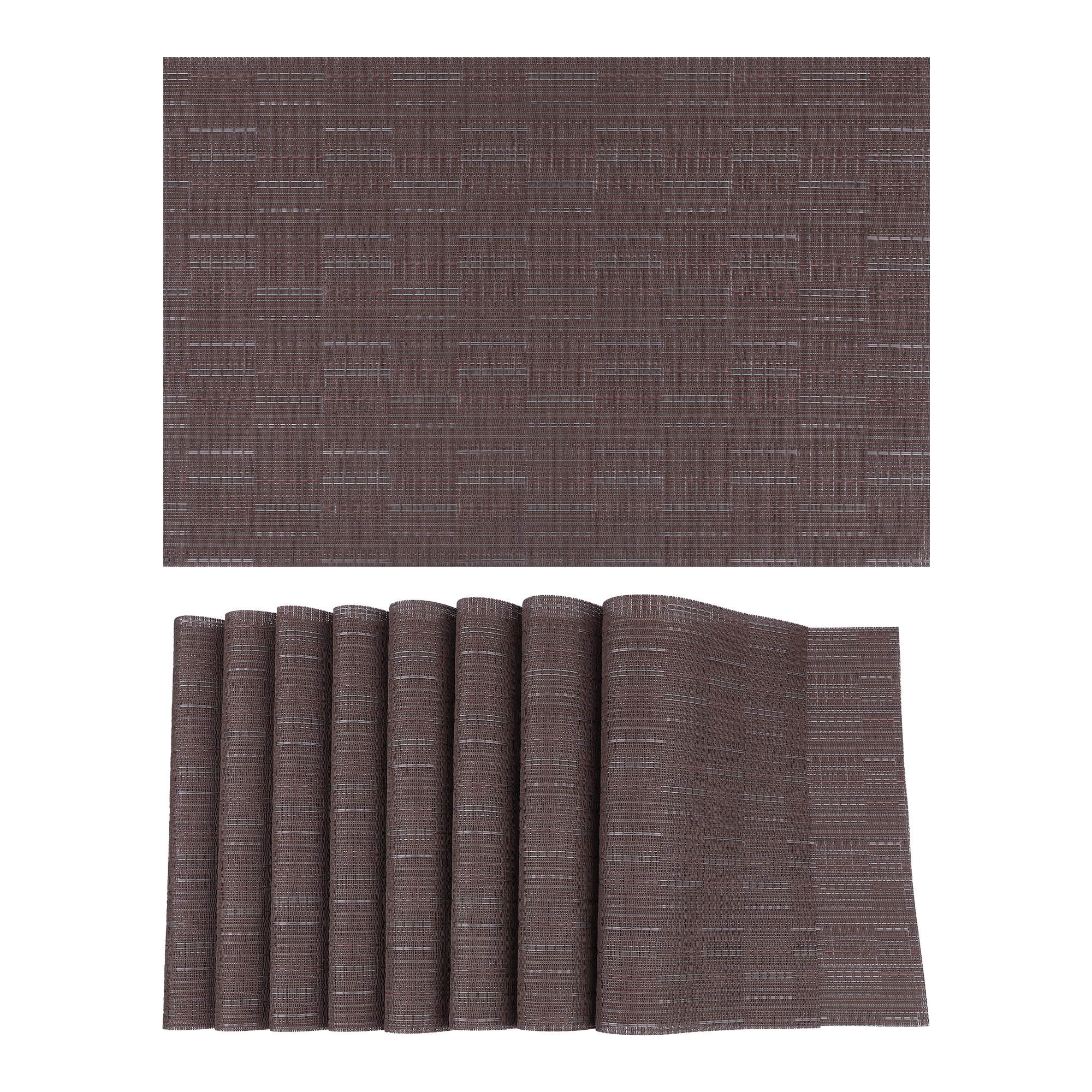 Unique Bargains Polyvinyl Chloride Placemats for Kitchen Heat Resistant Coffee