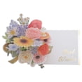 thumbnail image 1 of Unique Bargains Pops Up Bouquet Card 3D Greeting Cards with Envelope Red, 1 of 7