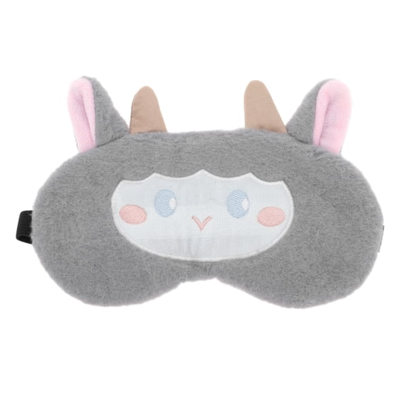 Unique Bargains Portable Adjustable Eye Mask for Comfortable Travel Gray