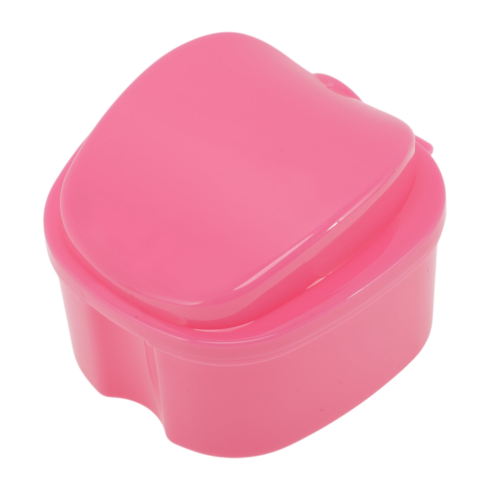 Unique Bargains Portable Braces Box with Strainer 1 Pc Pink
