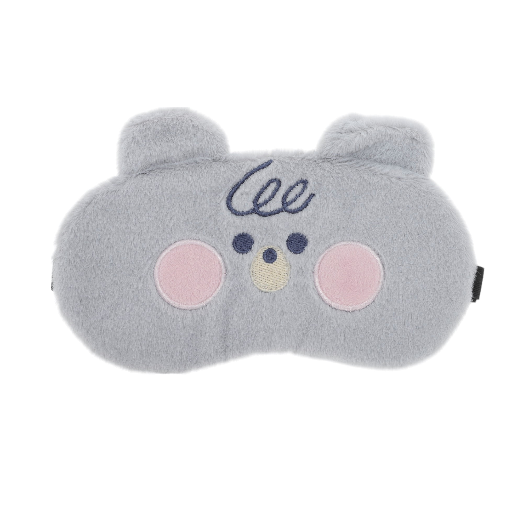 Unique Bargains Portable Cartoon Bears Eye Mask for Travel Gray