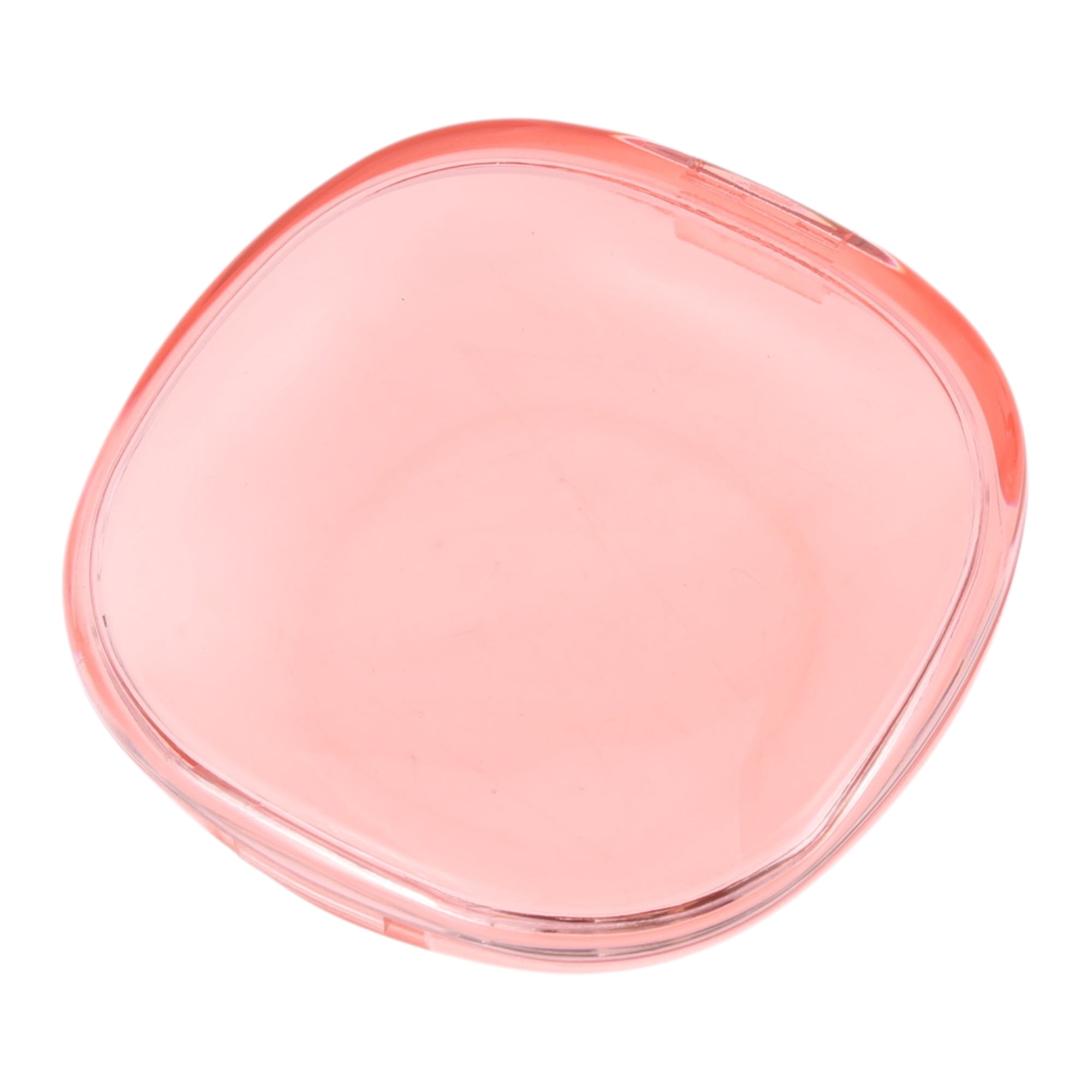 Unique Bargains Portable Clear Square-Round Retainer Case Braces Box1 Pc Transparent Pink