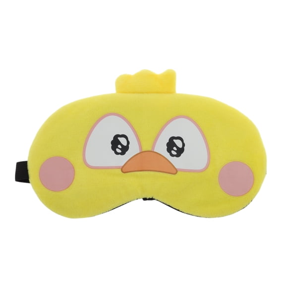 Unique Bargains Portable Crown Duck Sleep Mask for Home and Travel Yellow